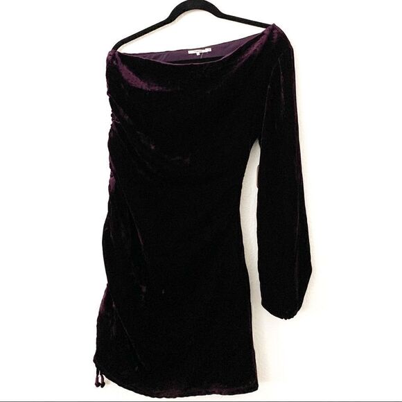 NWT Tularosa x Revolve Paula Velvet One Shoulder Dress - Picture 3 of 8